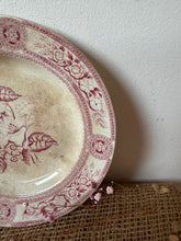 Load image into Gallery viewer, Gorgeous Buttery and Crazed Pink Floral Plate
