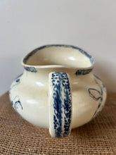 Load image into Gallery viewer, French Blue and Off White   Ironstone Jug
