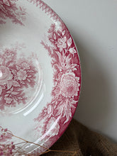 Load image into Gallery viewer, Large Pink Transferware Ironstone Bowl
