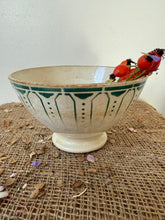 Load image into Gallery viewer, Large Green Art Deco Patterned French Cafe au Lait

