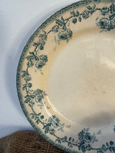 Load image into Gallery viewer, Large Choisy de Roi Dark Green Transferware Plate
