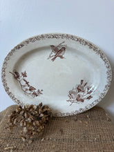 Load image into Gallery viewer, French Faience Bird Oval Platter
