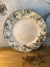 Load image into Gallery viewer, Green Heavy Ironstone Longwy Crazed Buttery Plate
