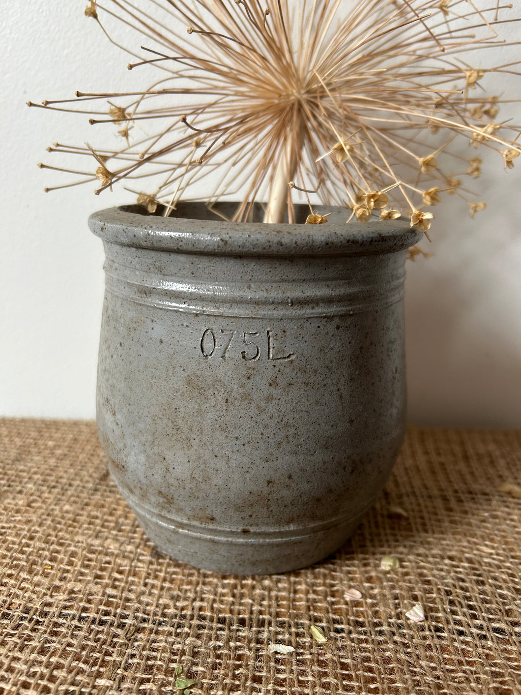 French Blue Grey Pot