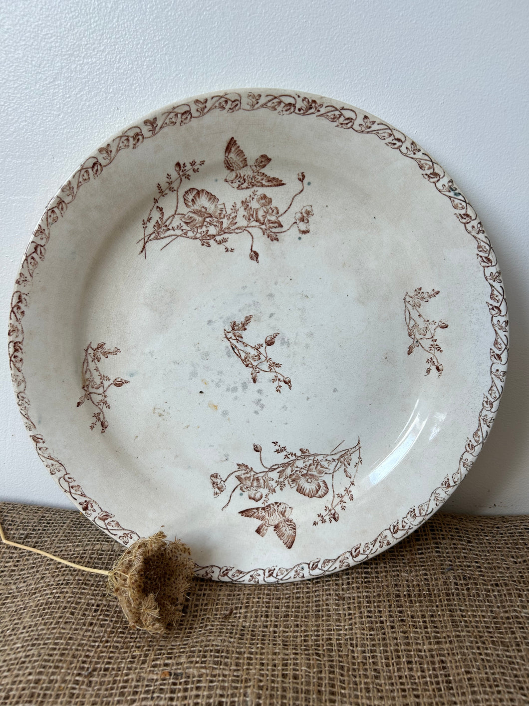 Large French Neutral Plate
