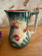 Load image into Gallery viewer, Beautiful Barbotine French Majolica Floral Jug
