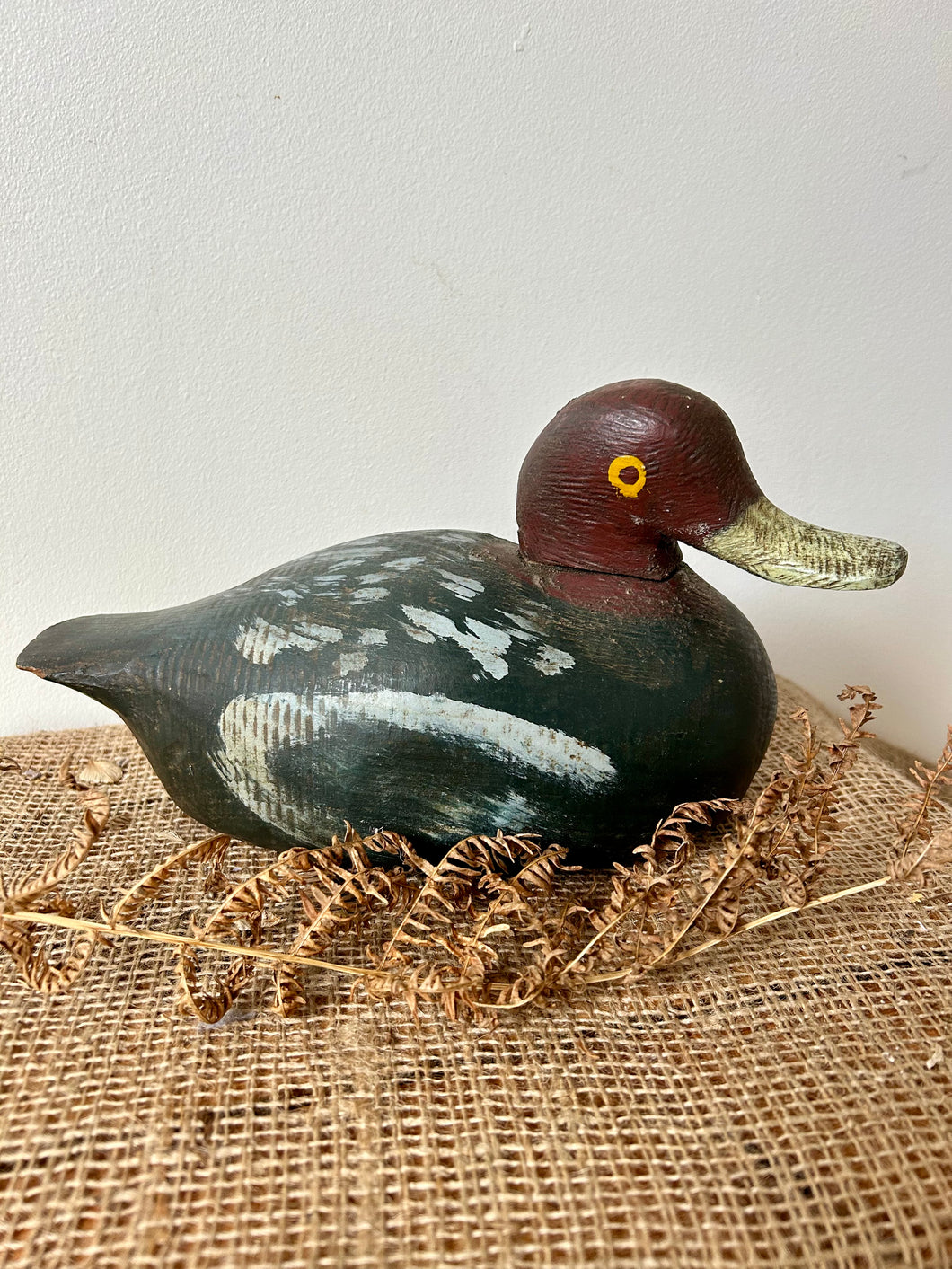 French vintage decoy duck