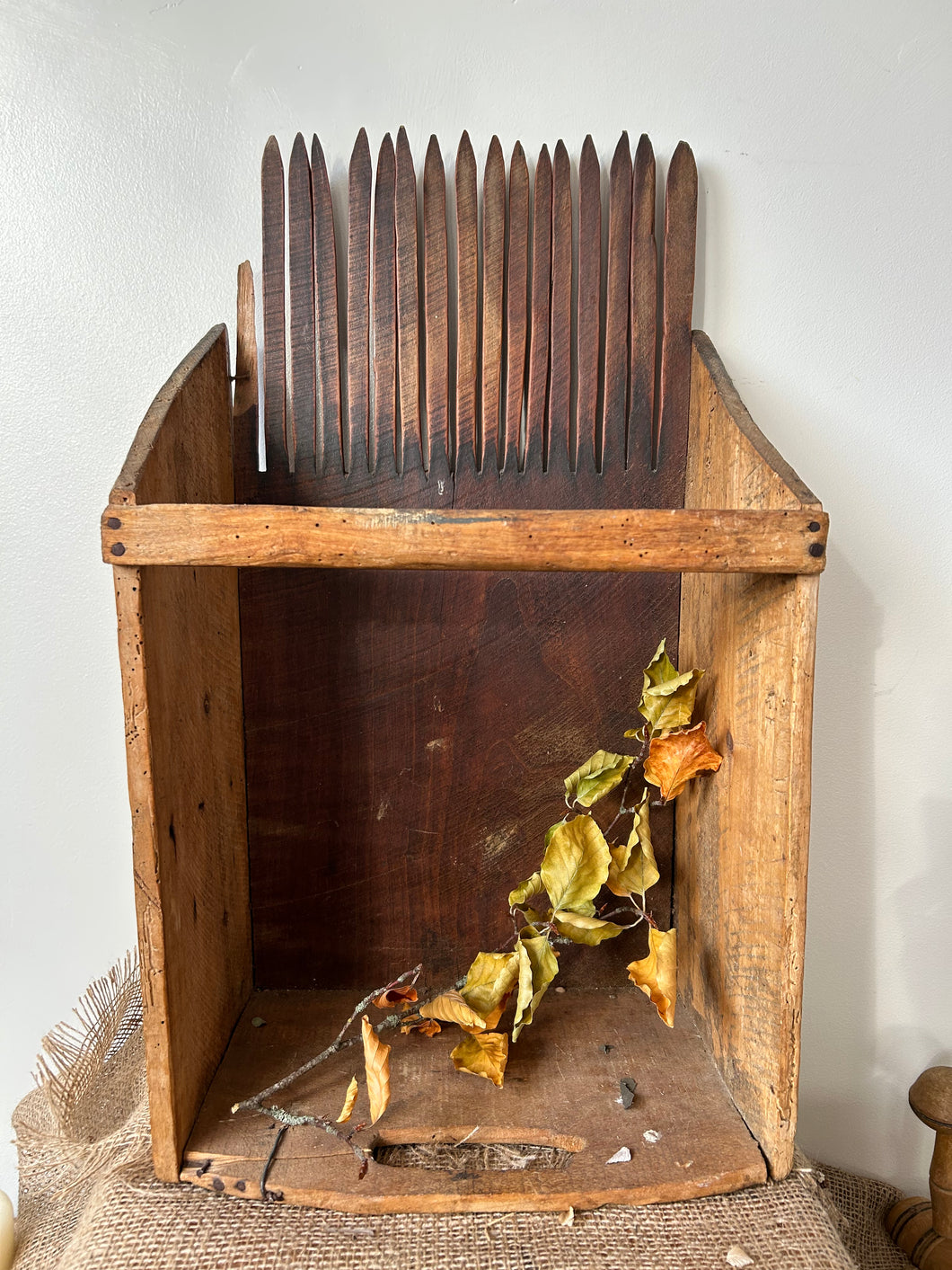 French Rustic Cranberry Harvesting Box