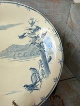 Load image into Gallery viewer, French Vintage Blue Birds Raised Compote
