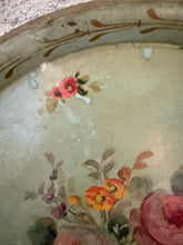 Load image into Gallery viewer, Gorgeous French Antique Hand Painted Metal Tray
