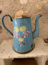 Load image into Gallery viewer, Completely Weathered and Worn French Enamel Coffee Pot
