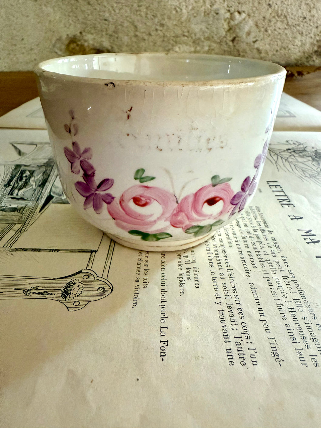 French Floral Large Cup