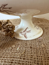 Load image into Gallery viewer, French Vintage Large Brown Transferware Raised Compote
