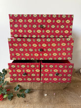 Load image into Gallery viewer, Set of French Fabric Covered Vintage Drawers
