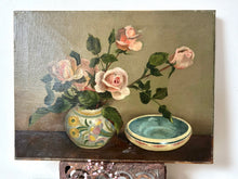 Load image into Gallery viewer, Original Vintage Rose Oil on Canvas
