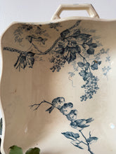 Load image into Gallery viewer, French Square Blue Transferware Dish
