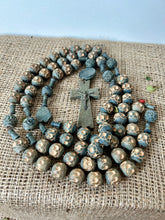 Load image into Gallery viewer, French Green Hued Rosary
