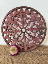 Load image into Gallery viewer, Off Pink Rustic French Cast Iron Trivet
