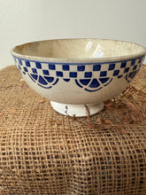 Load image into Gallery viewer, French Vintage Blue Patterned Cafe au Lait
