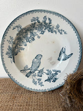 Load image into Gallery viewer, French Bird Floral Transferware Dish
