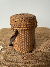Load image into Gallery viewer, French Wicker And Vichy Glass Pilgrimage Carrier
