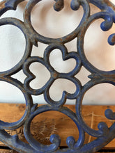 Load image into Gallery viewer, Dark Blue French Cast Iron Trivet
