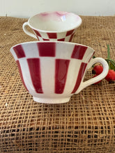 Load image into Gallery viewer, Pair of French Deep Red Digoin Vintage Cups
