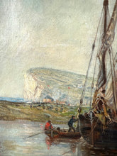 Load image into Gallery viewer, Stunning French Antique Seascape Oil on Canvas

