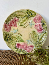 Load image into Gallery viewer, Majolica Strawberry French Plate
