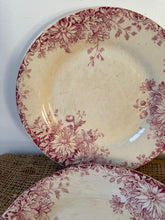 Load image into Gallery viewer, French Fleurs D’Automn Pink Transferware Plates
