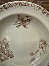 Load image into Gallery viewer, Large Sarreguimes French Neutral Tones Bird Dish
