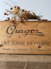 Load image into Gallery viewer, French Guignoz Vintage Wooden Crate
