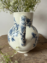 Load image into Gallery viewer, French Vintage Blue Transferware Jug
