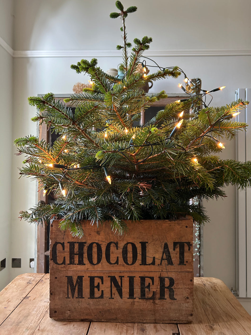 French Vintage Chocolat Menier Crate