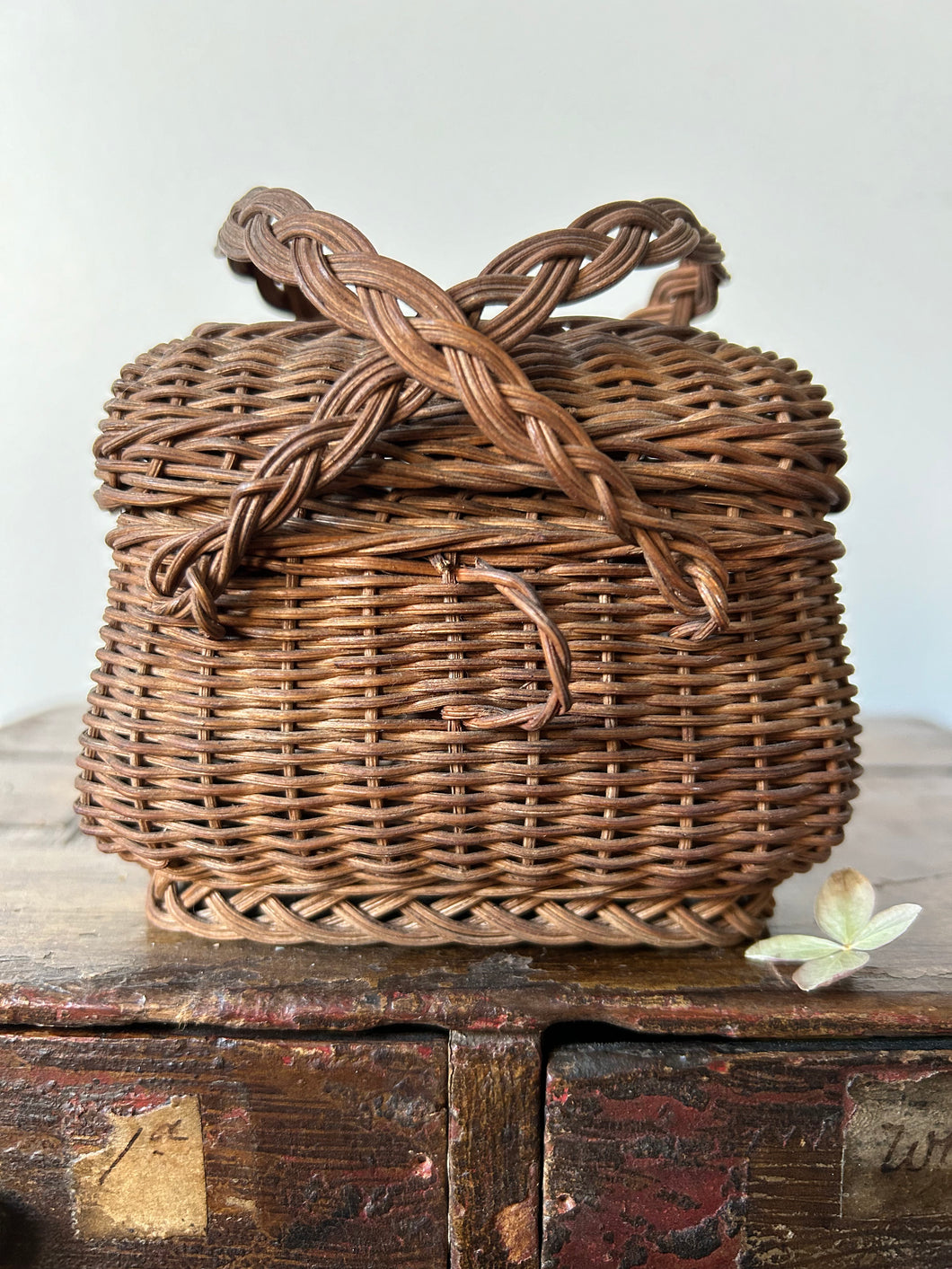 French Miniature Wicker Basket