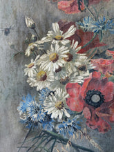 Load image into Gallery viewer, Vintage French Wildflower Oil on Canvas
