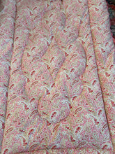 Load image into Gallery viewer, Pink Paisley Ribbon Edged Eiderdown
