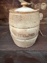 Load image into Gallery viewer, Large Stained French Stained Vintage Rillettes de Tours Pot
