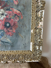 Load image into Gallery viewer, Vintage French Wildflower Oil on Canvas
