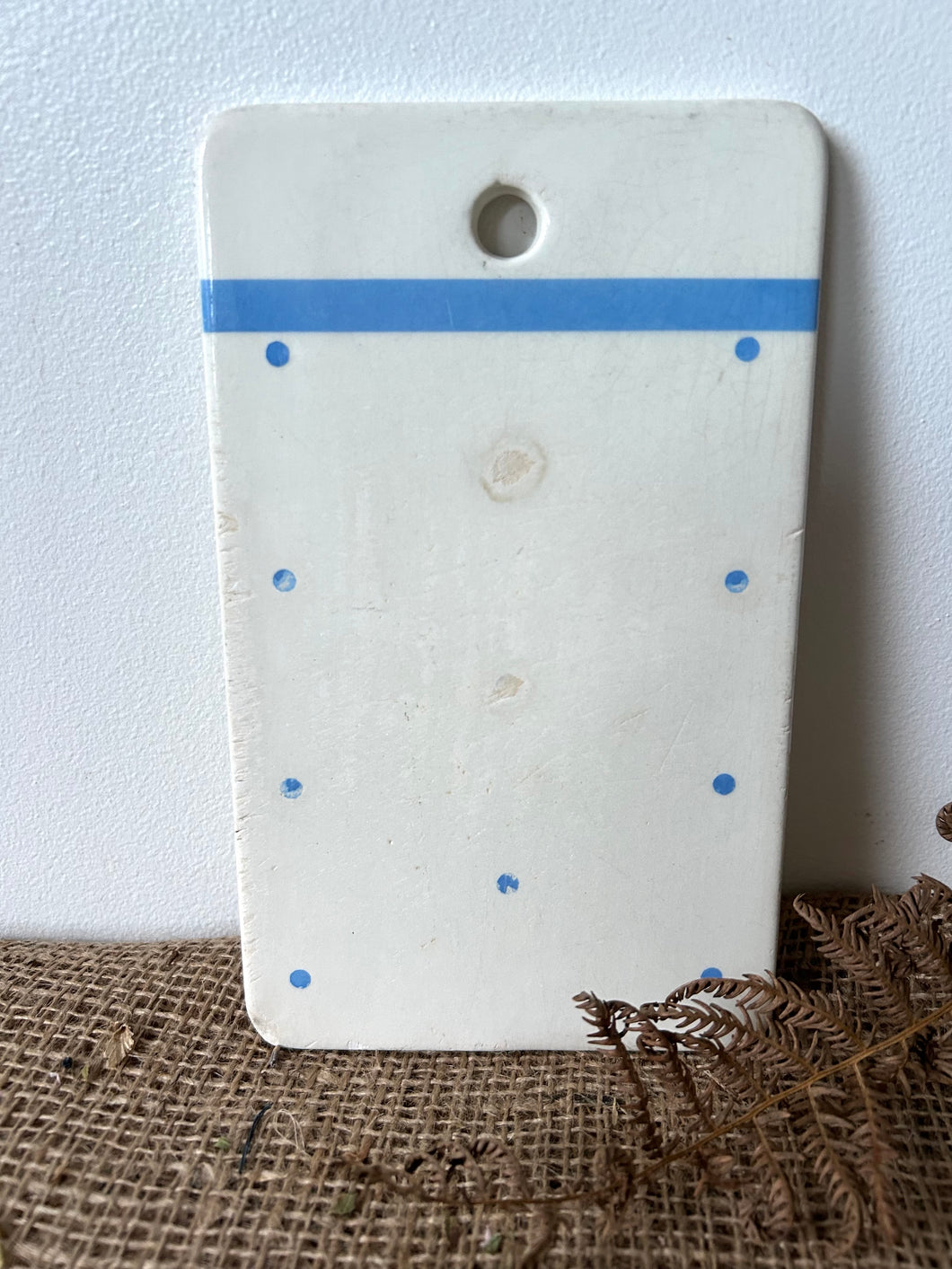 Blue and White Ironstone Dotty Onion Board