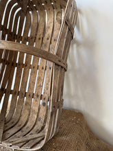 Load image into Gallery viewer, French Vintage Wooden Slatted Basket
