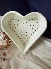 Load image into Gallery viewer, French Vintage Ironstone Heart Faisselle

