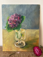 Load image into Gallery viewer, Vintage French Hydrangea Oil Painting
