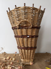 Load image into Gallery viewer, French Vintage Wicker Harvesting Basket
