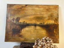 Load image into Gallery viewer, Large Vintage Atmospheric Oil on Canvas
