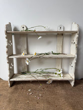 Load image into Gallery viewer, Gorgeous French Chippy White Painted Wooden Shelves
