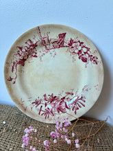 Load image into Gallery viewer, Beautiful Pink Buttery Ironstone Bird Plate
