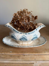 Load image into Gallery viewer, French Buttery Blue Art Deco Sauciere
