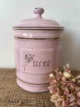 Load image into Gallery viewer, Set of 5 French Pink Enamel Canisters
