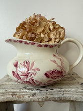 Load image into Gallery viewer, Gorgeous French Ironstone Tubby Water Jug
